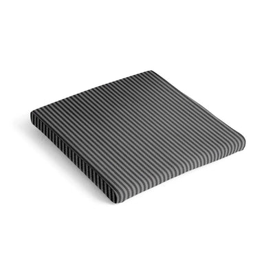 HAY Type Outdoor Dining Chair Cushion, grey black stipe