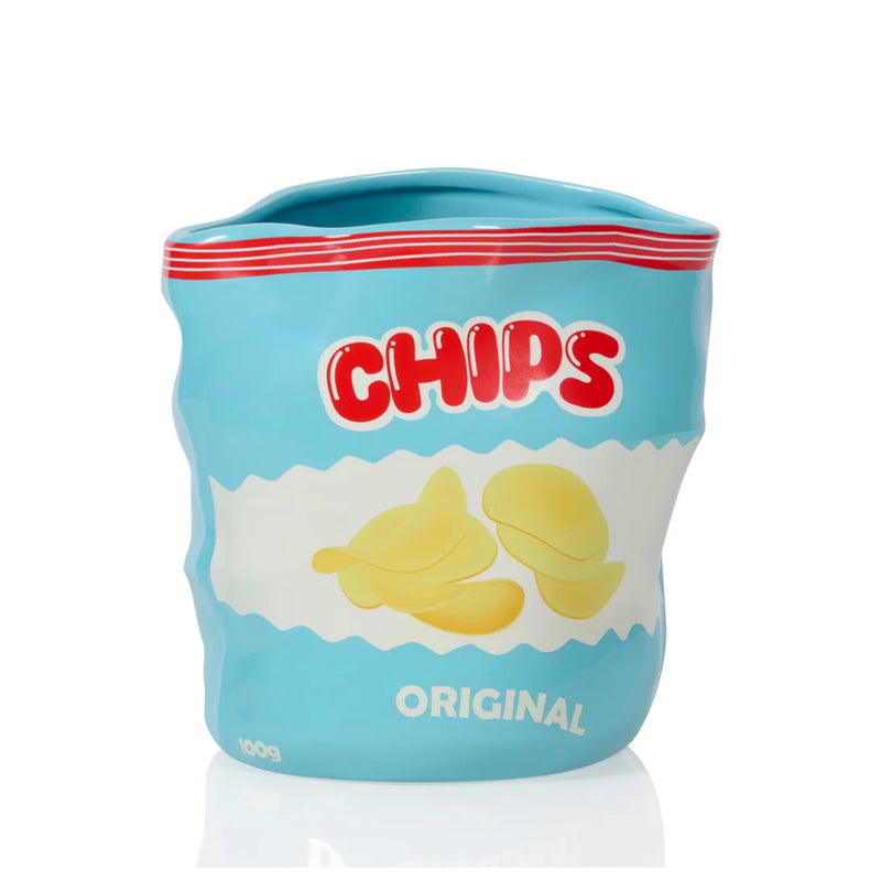 Bitten Chips ceramic planter