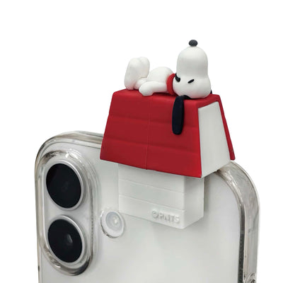 Peanuts Hyottomo Pop-Up phone moscot, dog house
