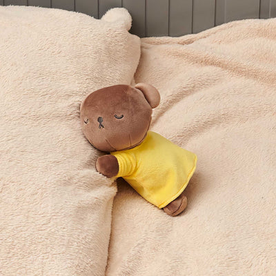 Boris Sleeping plush 20cm, yellow