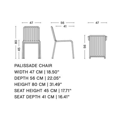 HAY Palissade chair, olive