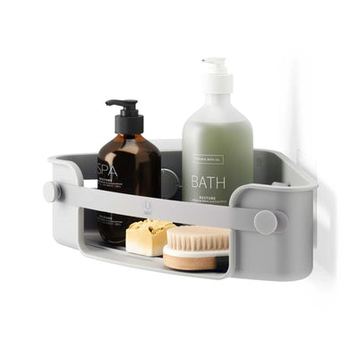 Umbra Flex Adhesive Corner Bin, Grey