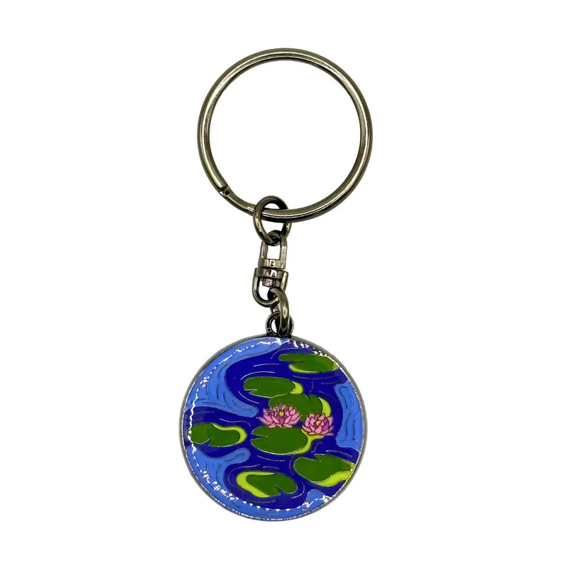 Today is Art Day Water Lilies Evening Effect Keychain