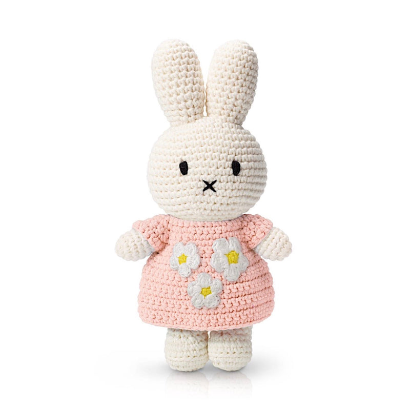 Just Dutch Miffy crochet, pastel pink anniversary dress