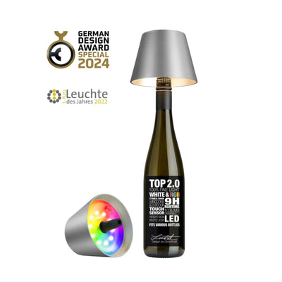 Sompex Top 2.0 rechargeable bottle light, graphite