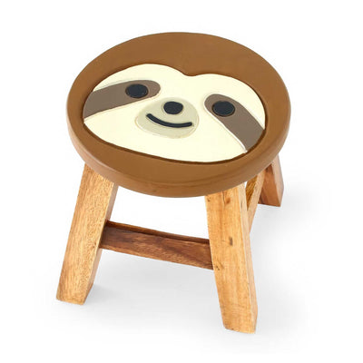 Acacia Wood mini stool, sloth