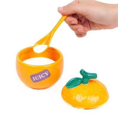 DOIY Farmer's Market Orange sugar bowl