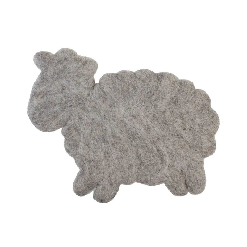 Marushin Nepal kitchen felt pot mat, sheep
