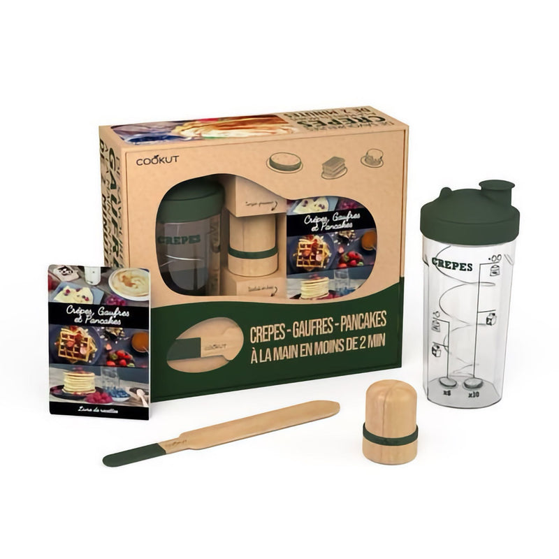 Cookut France pancake and waffle shaker set, navy