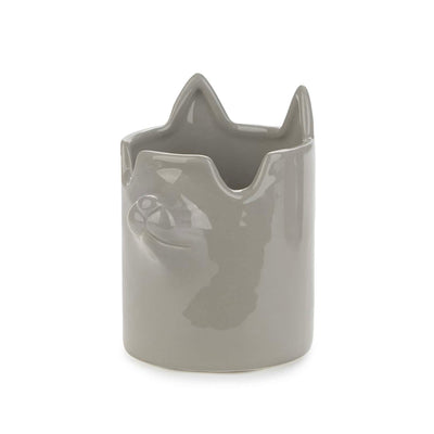 Balvi Cat pen and eyeglasses holder, gray
