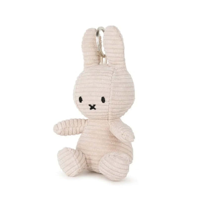 Bon Ton Toys Miffy Eco Corduroy keychain, light stone grey