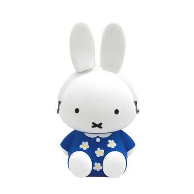POCHI Miffy silicone pouch, flower blue