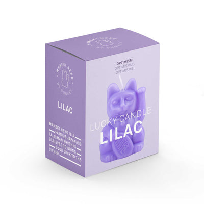 Donkey Lucky Cat scented candle, Lilac