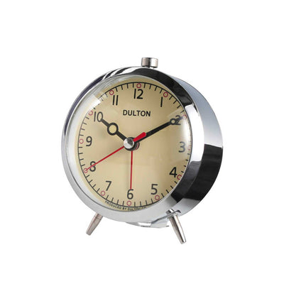 Dulton alarm clock, chrome