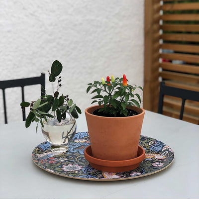 Åry Sweden Birch Veneer Tray (49cm), Strawberry Thief