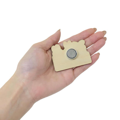 Miffy 70th Anniversary wood magnet, orange