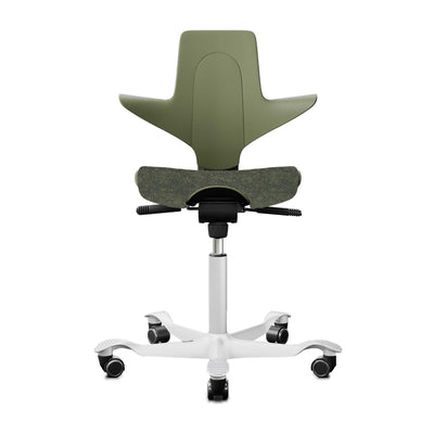 Hag Capisco Puls 8020 fabric, arda moss/white