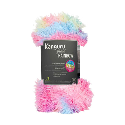 Kanguru Plaid Ultra Soft blanket 130x170cm, rainbow