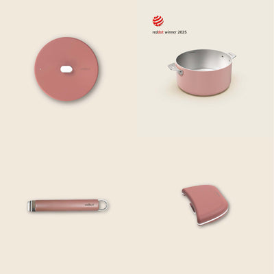 Cookut Marvellous stainless steel saucepan 20 cm, marshmallow