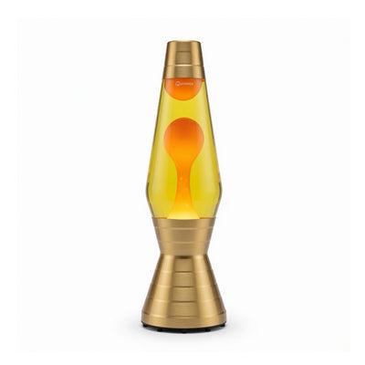 Mathmos Astro Gold Vinyl lava lamp, yellow/orange