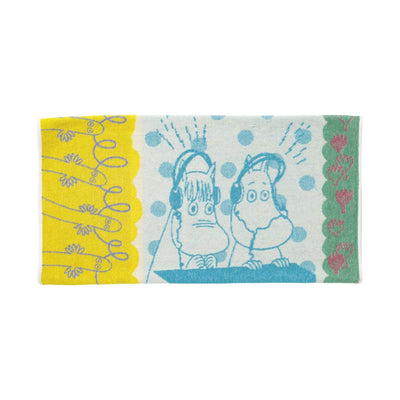 Marushin Moomin Radio Time Pile Fabric pillow cover