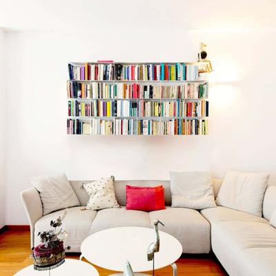 Kriptonite Krossing wall shelf 200x100cm, aluminium