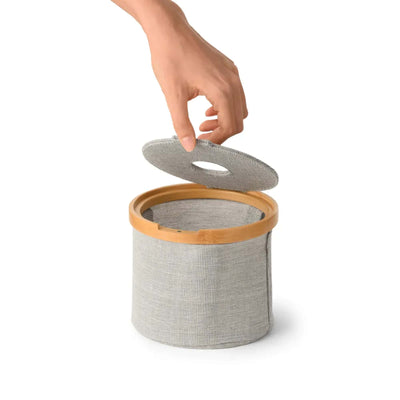 Gudee Esobi Round tissue box, natural