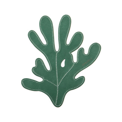 Zuny Leather decor, green seaweed