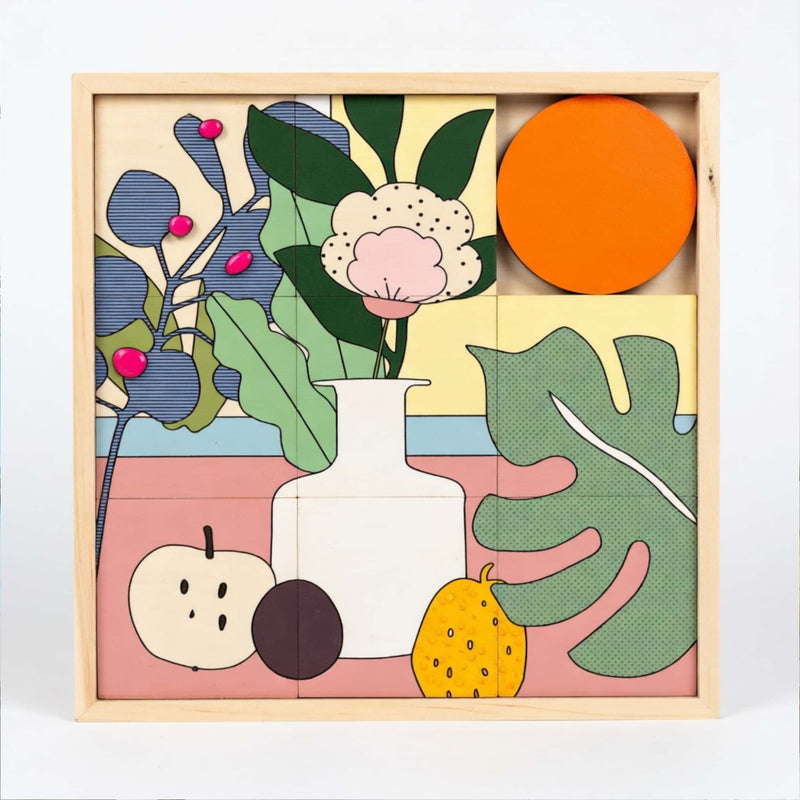 Taquin Mado puzzle wall art 48x48