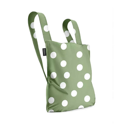 Notabag Original backpack tote, olive dots