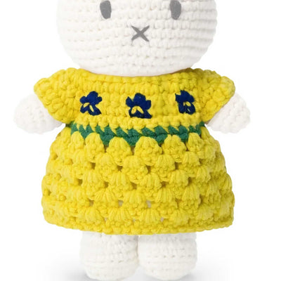 Just Dutch handmade crocheted outfit, Van Gogh Museum New Irises Dress