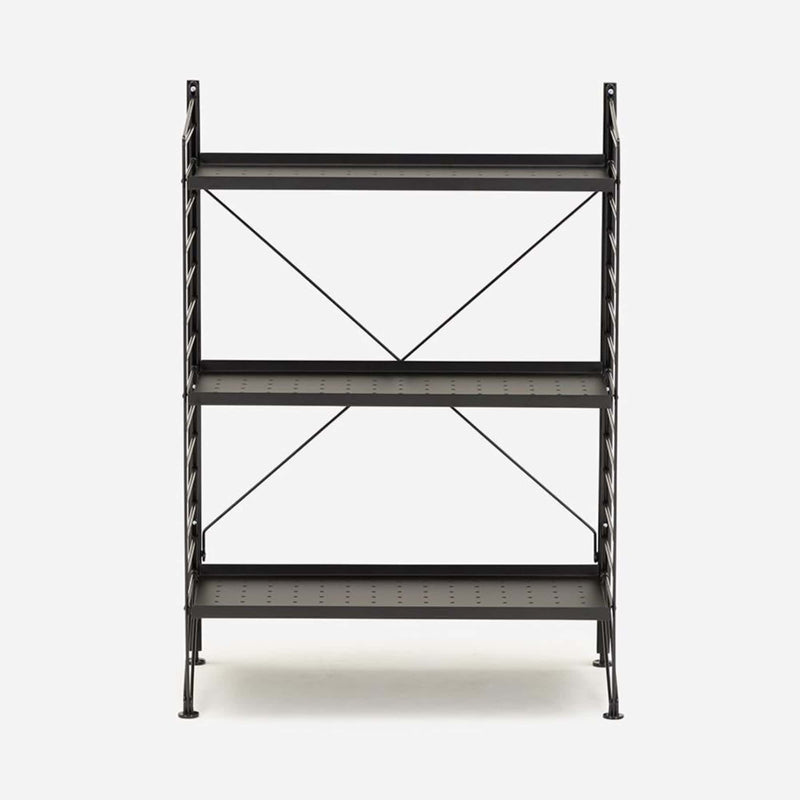 String Freestanding Shelf, 60cm Wide, Black/Black