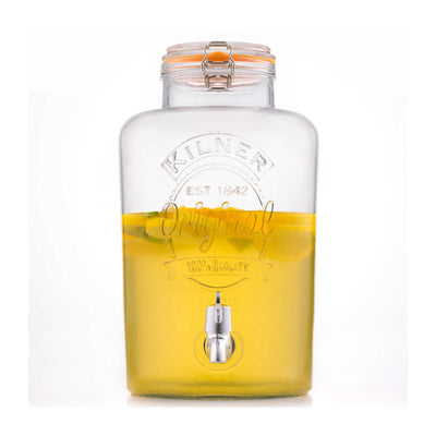 Kilner Clip Top Round Drinks Dispenser 8L