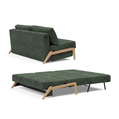 Innovation Living Cubed 160 Wood sofa bed, 281 avella pine green