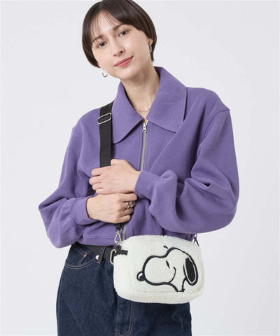 LeSportsac × PEANUTS mini shoulder bag, cozy snoopy