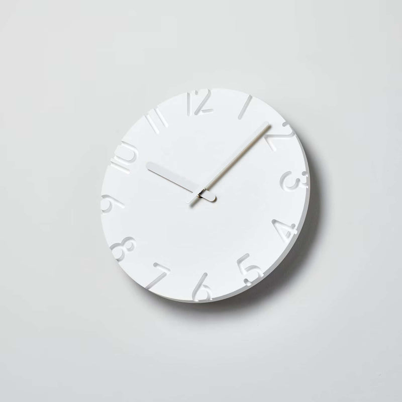 Lemnos Carved wall clock, arabic