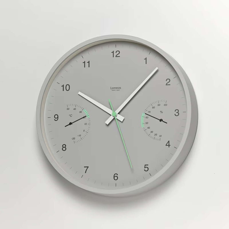 Lemnos BROTE wall clock, grey
