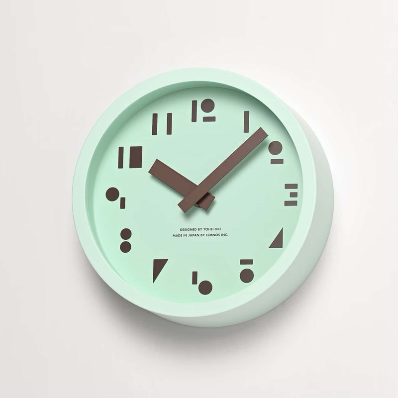 Lemnos M,S,S. table clock, mint