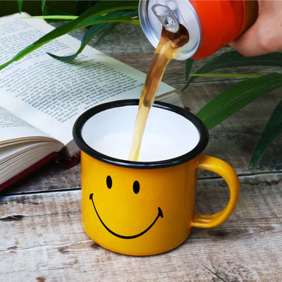 Suck UK x Smiley camper mug
