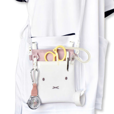 Miffy Face 3-way Soft Pen Pouch, Pink Beige