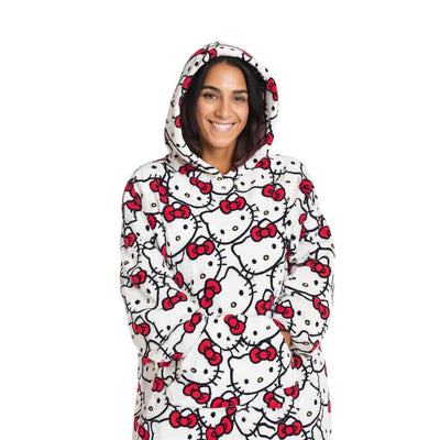 Kanguru Hello Kitty plaid hoodie