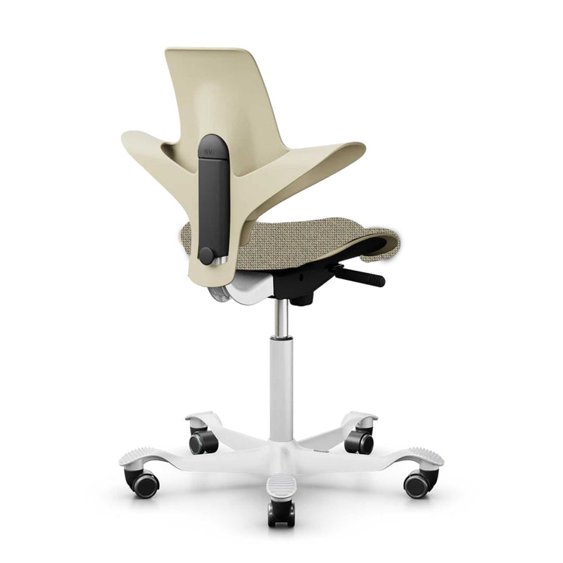 Hag Capisco Puls 8020 fabric, cura sand/white