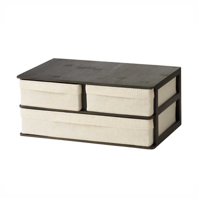 Gudee Ree desktop organizer 3-drawers, brown