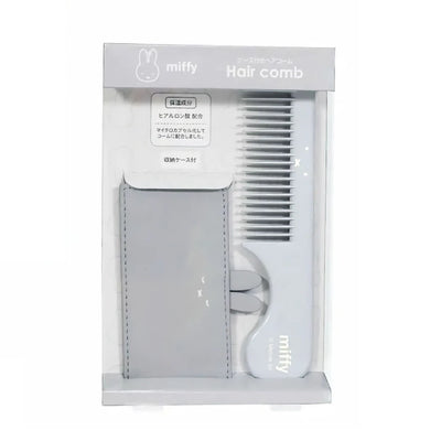 Miffy Face comb with case, grey