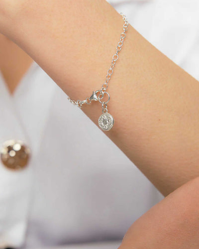 Miffy Mini Coin Bracelet , 925 Sterling Silver