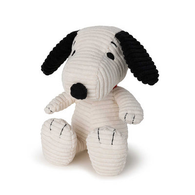 Snoopy Sitting soft toy 19cm, Corduroy cream