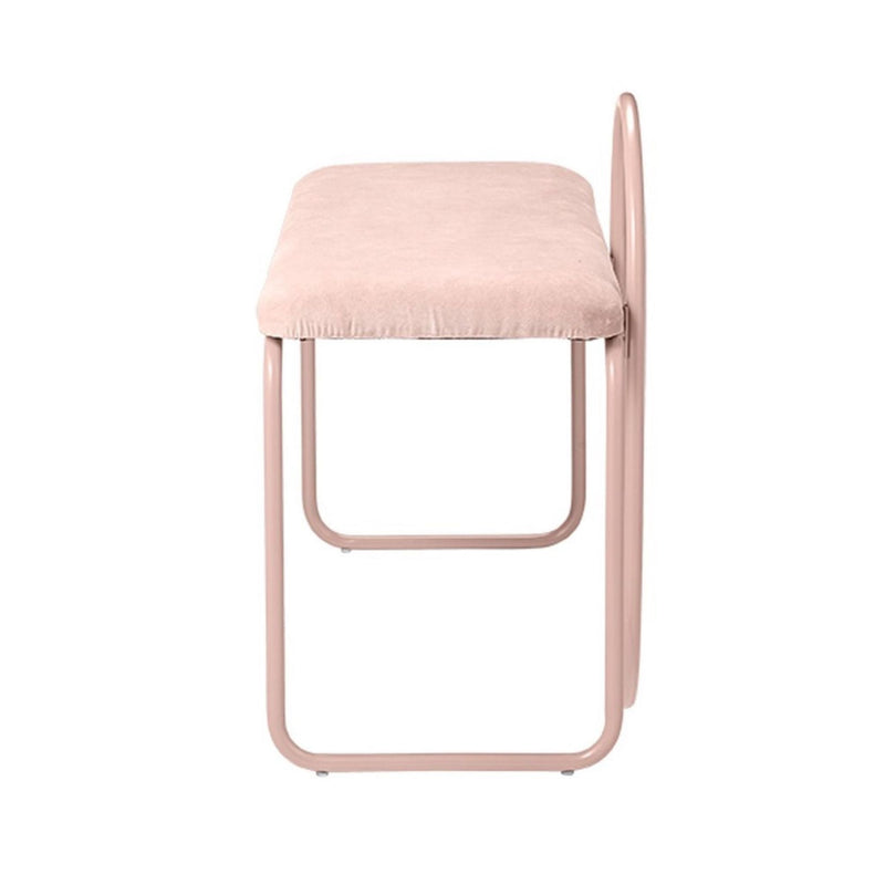 Aytm Angui velvet bench, rose