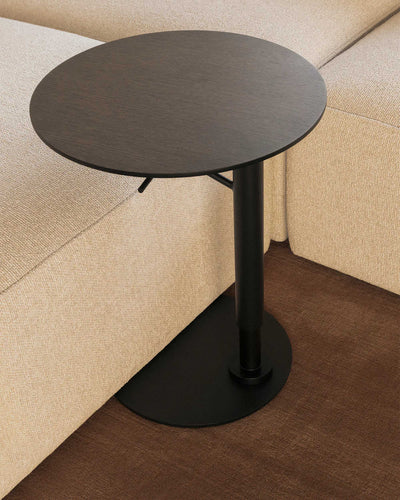 Audo Copenhagen Branch adjustable side table, linoleum charcoal