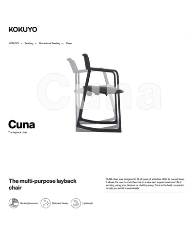 Kokuyo Cuna rocking chair, black