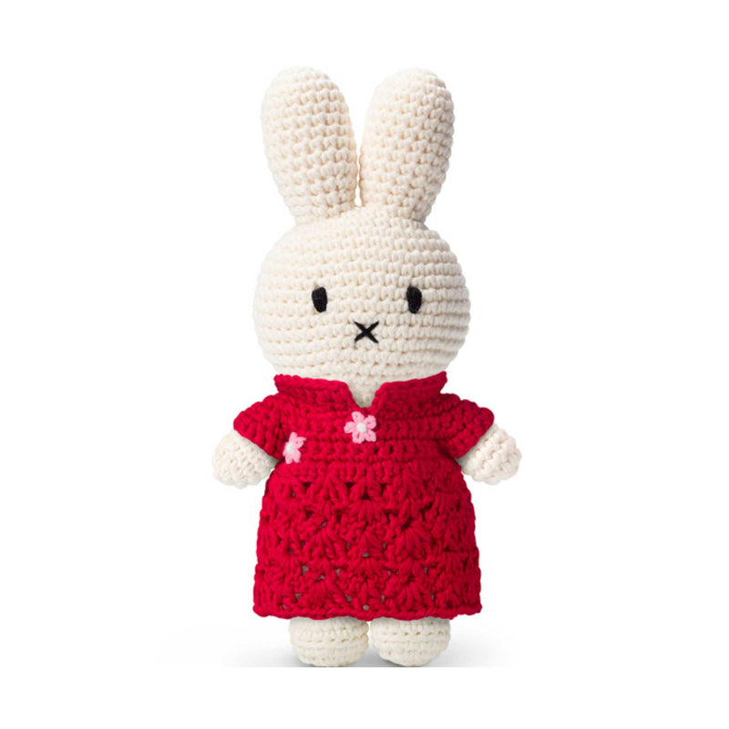 Just Dutch Miffy crochet, Qipao Red